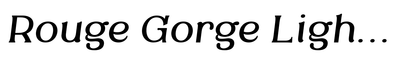 Rouge Gorge Light Italic
